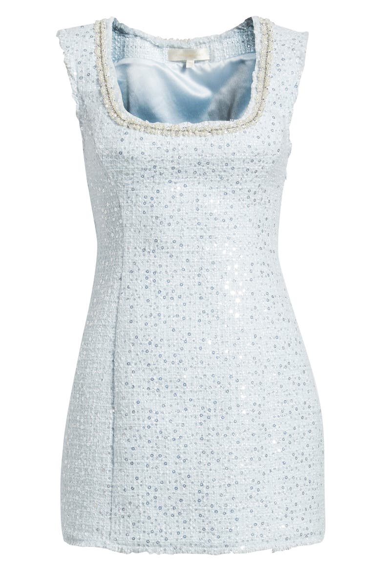 Adelaine Sequin Sleeveless Minidress, Alternate, color, COUNTRY AIR