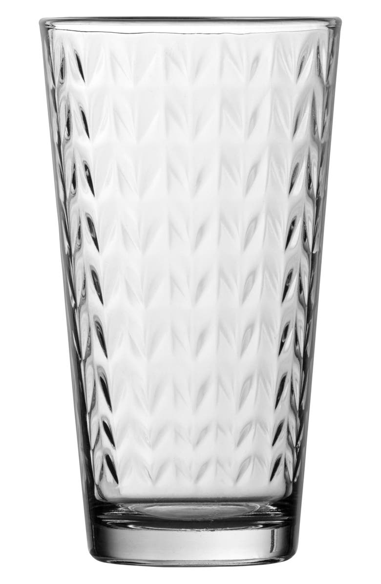 Fortessa Ornamento Olivio Set of 12 Mixing Glasses, Alternate, color, Clear