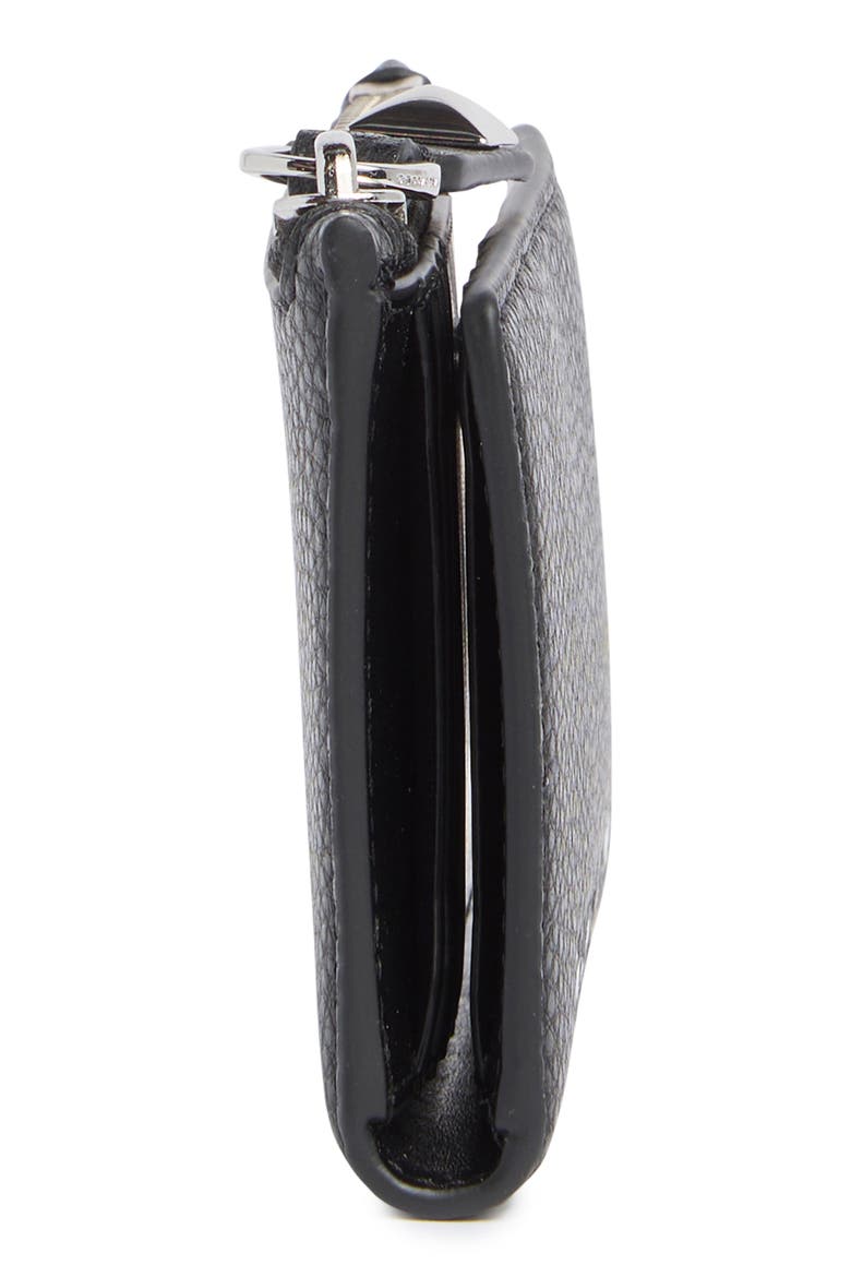 Medium Flat Wallet, Alternate, color, BLACK