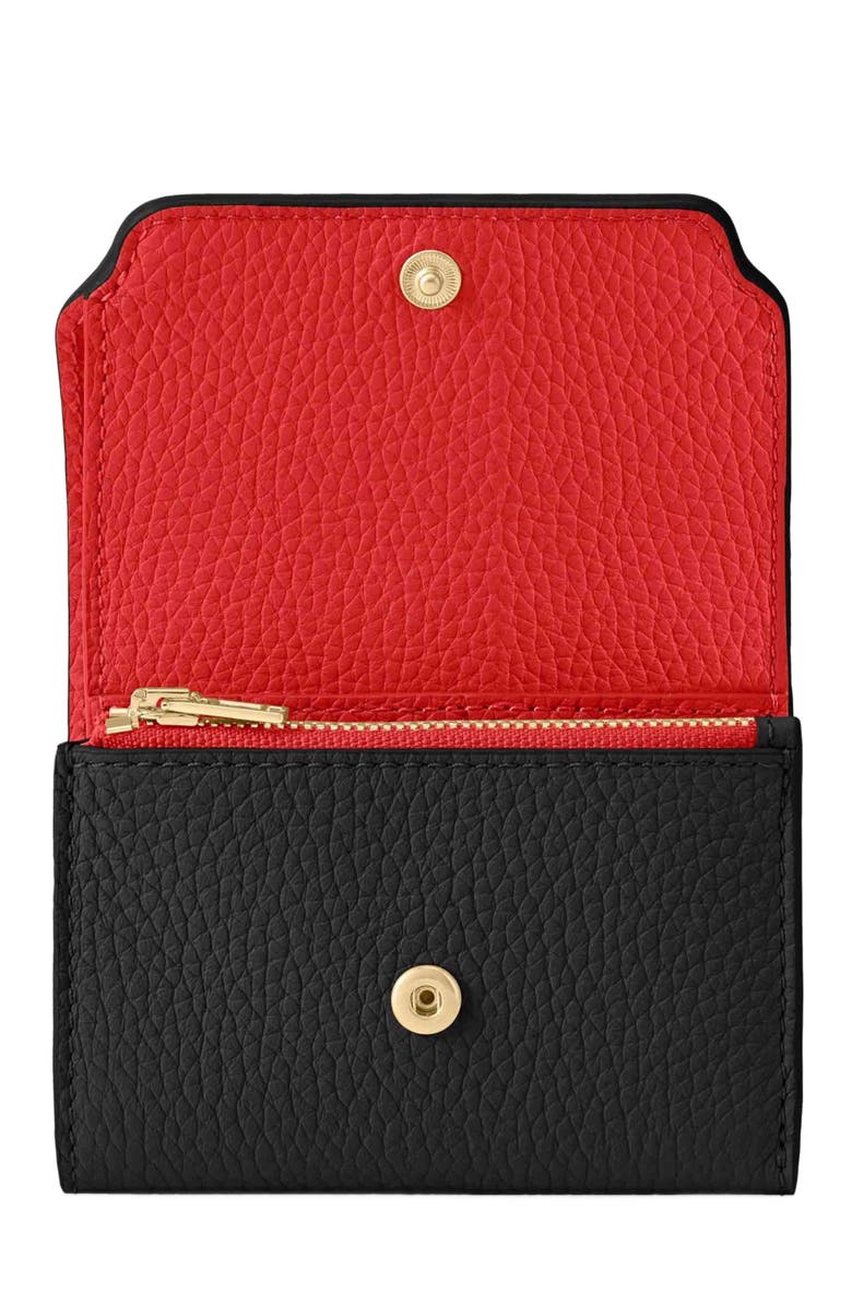 MAISON de SABRÉ Leather Trifold Wallet, Alternate, color, Rouge Noir