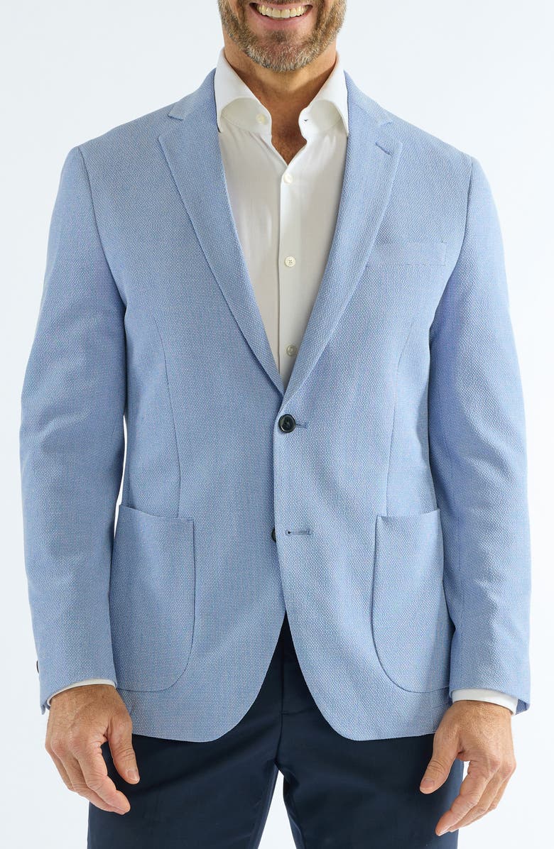 SAVILE ROW CO Check Seersucker Sport Coat, Main, color, Blue