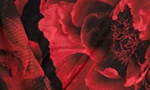 Marciano Passion Flower Mesh Bodysuit In Red