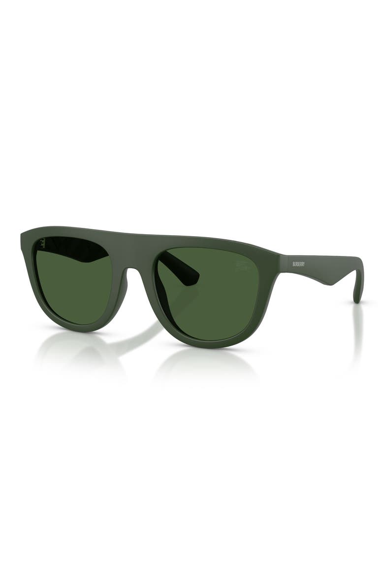 55mm Square Sunglasses, Alternate, color, MATTE GREEN