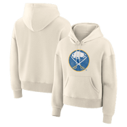 FANATICS Women's Fanatics Cream Buffalo Sabres Distressed Logo Hoodie