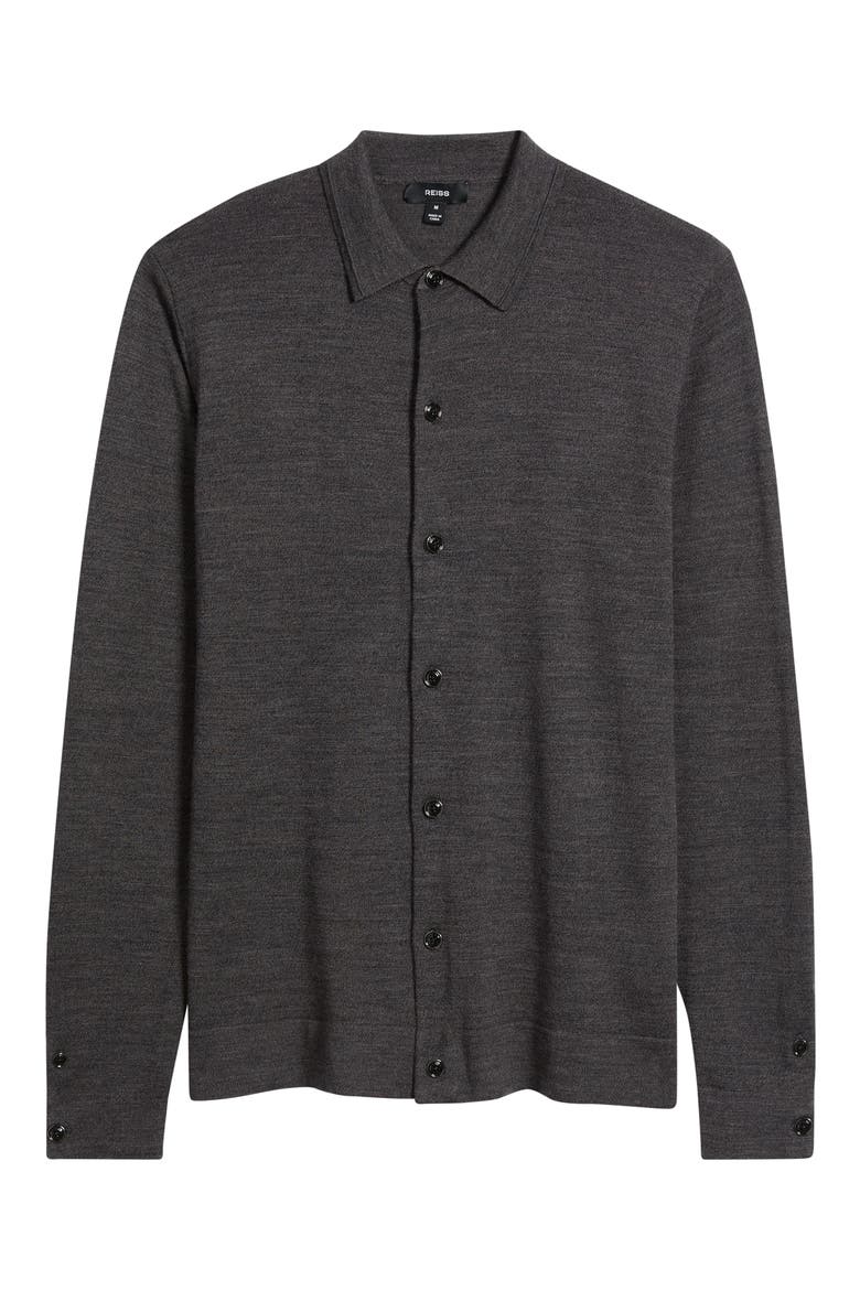 Forbes Wool Cardigan, Alternate, color, DARK WICKER BROWN