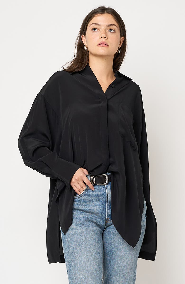 Equipment Emile Silk Tunic Shirt, Alternate, color,