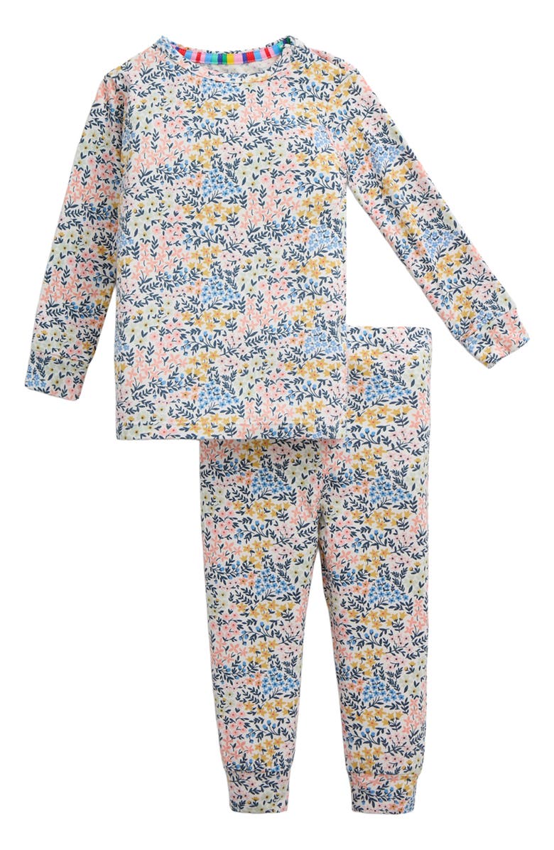 Magnetic Me Kids' Chelsea Floral Print Two-Piece Fitted Pajamas, Main, color, 