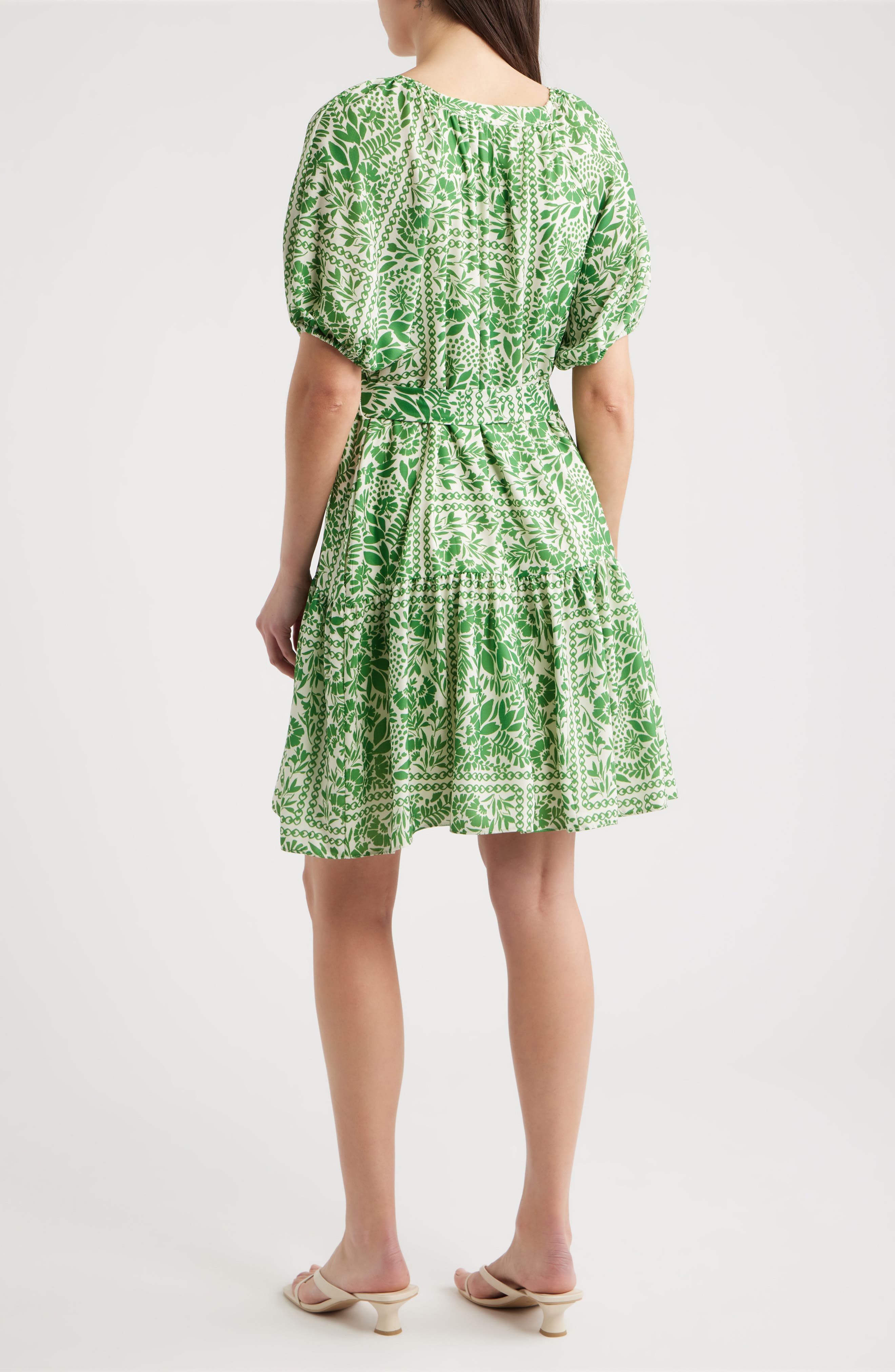 Floral Puff Sleeve Minidress - image 2