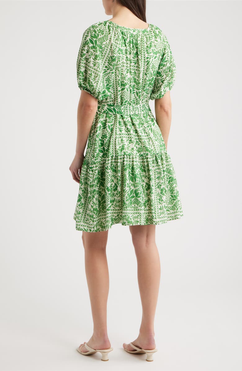 Julia Jordan Floral Puff Sleeve Minidress, Alternate, color, 