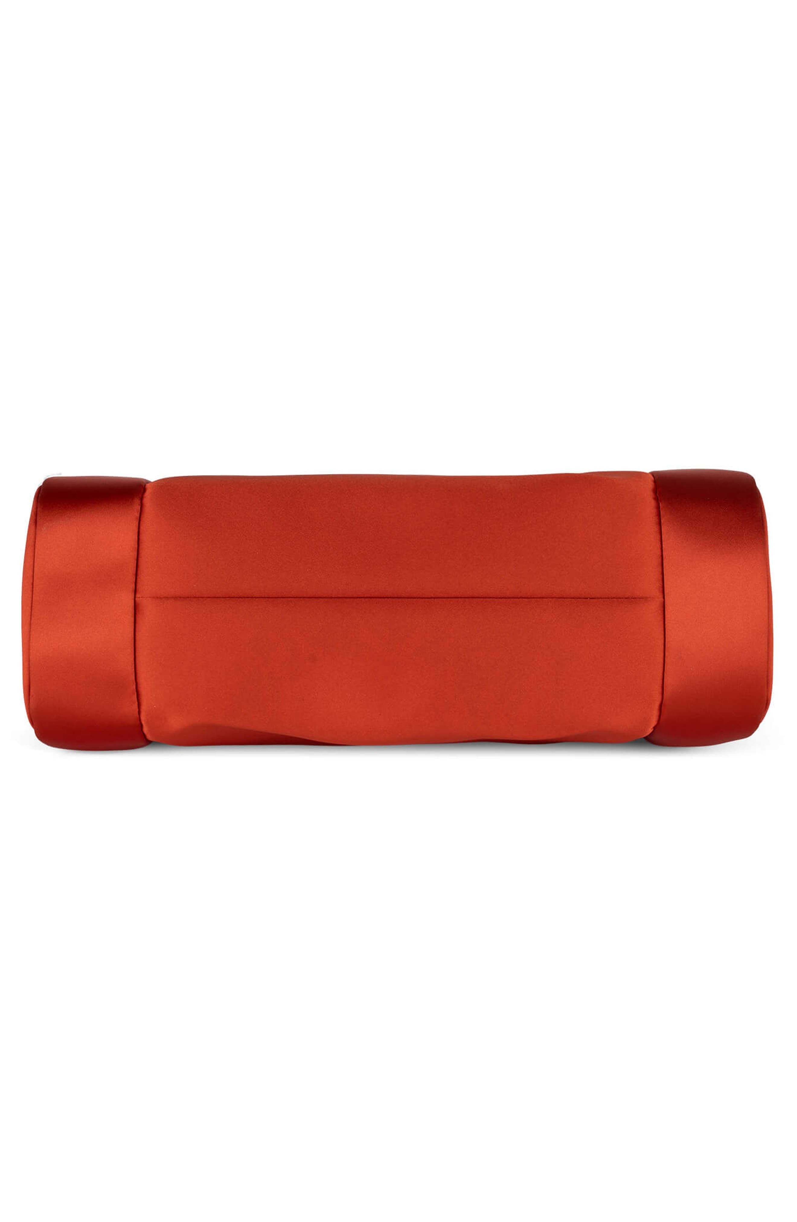 Jeffrey Campbell On-Sunset Satin Shoulder Bag, Alternate, color, Orange Satin Gold