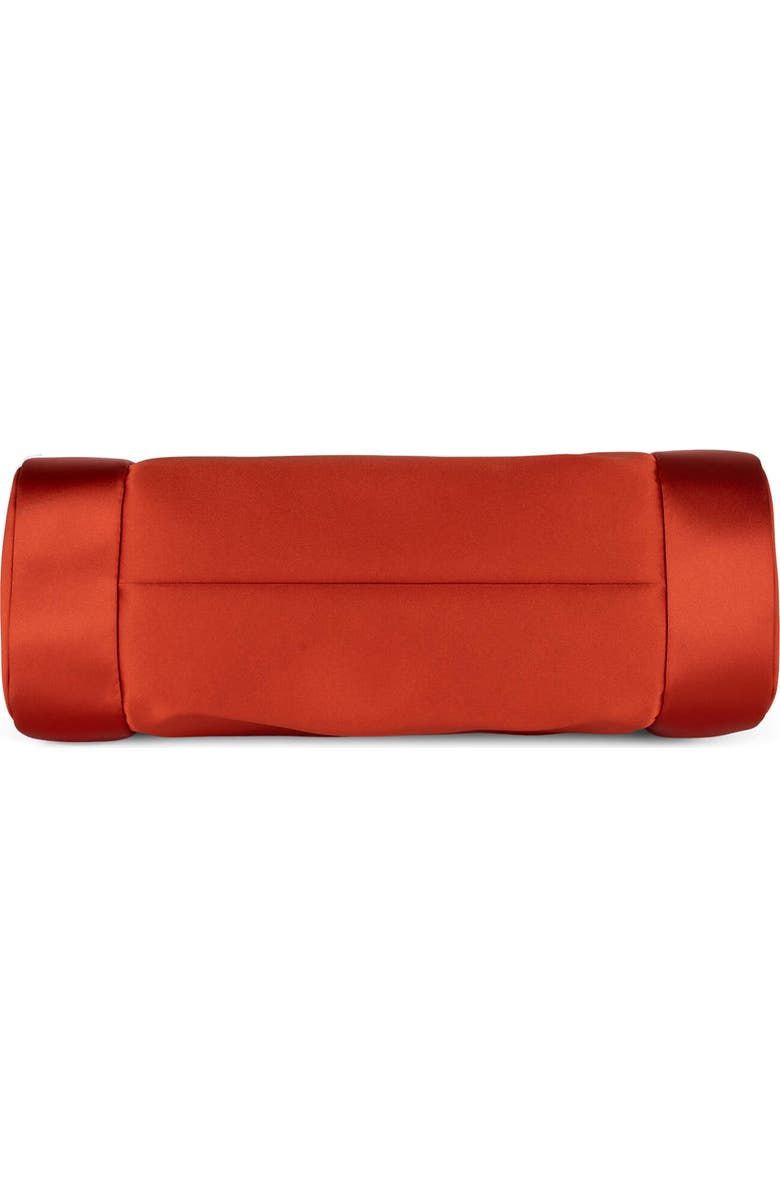 Jeffrey Campbell On-Sunset Satin Shoulder Bag, Alternate, color, Orange Satin Gold