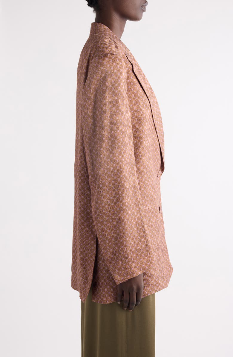 Dries Van Noten Bastis Single Breasted Blazer, Alternate, color, Peach