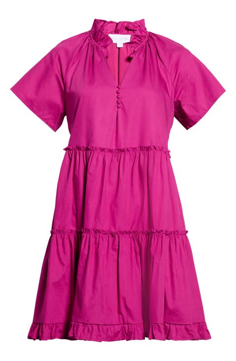 Pallas Tiered Cotton Poplin Minidress