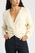 Open Edit Softluxe Twist Reversible Sweater