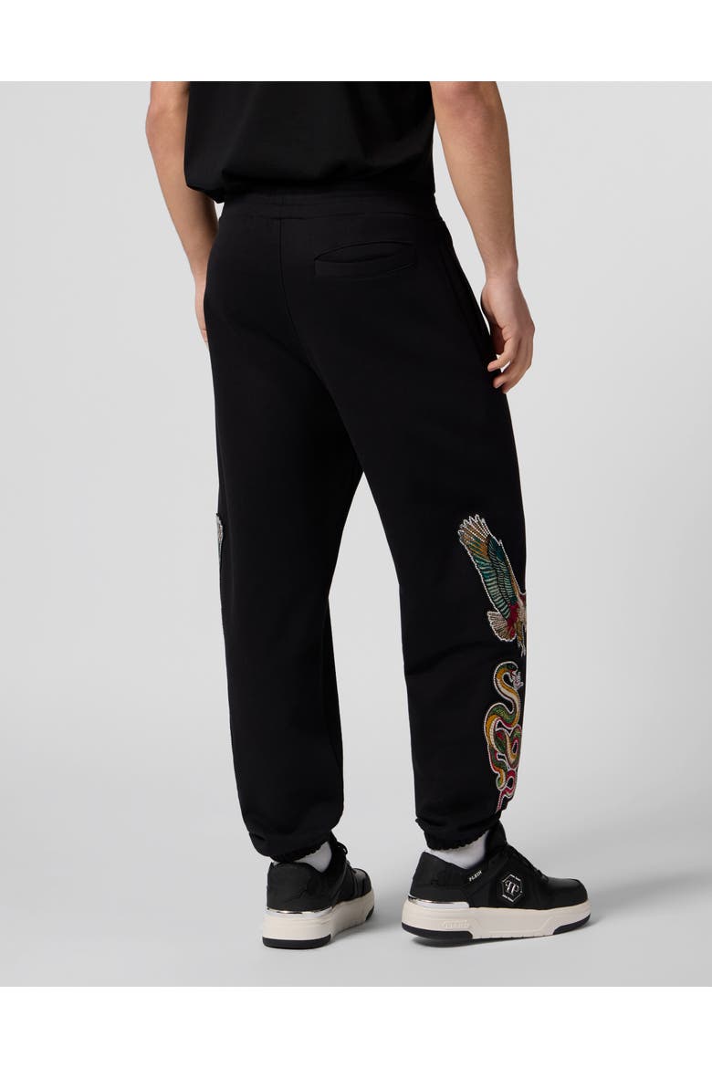 Jogging Pants Tattoo Patches Men, Alternate, color, black