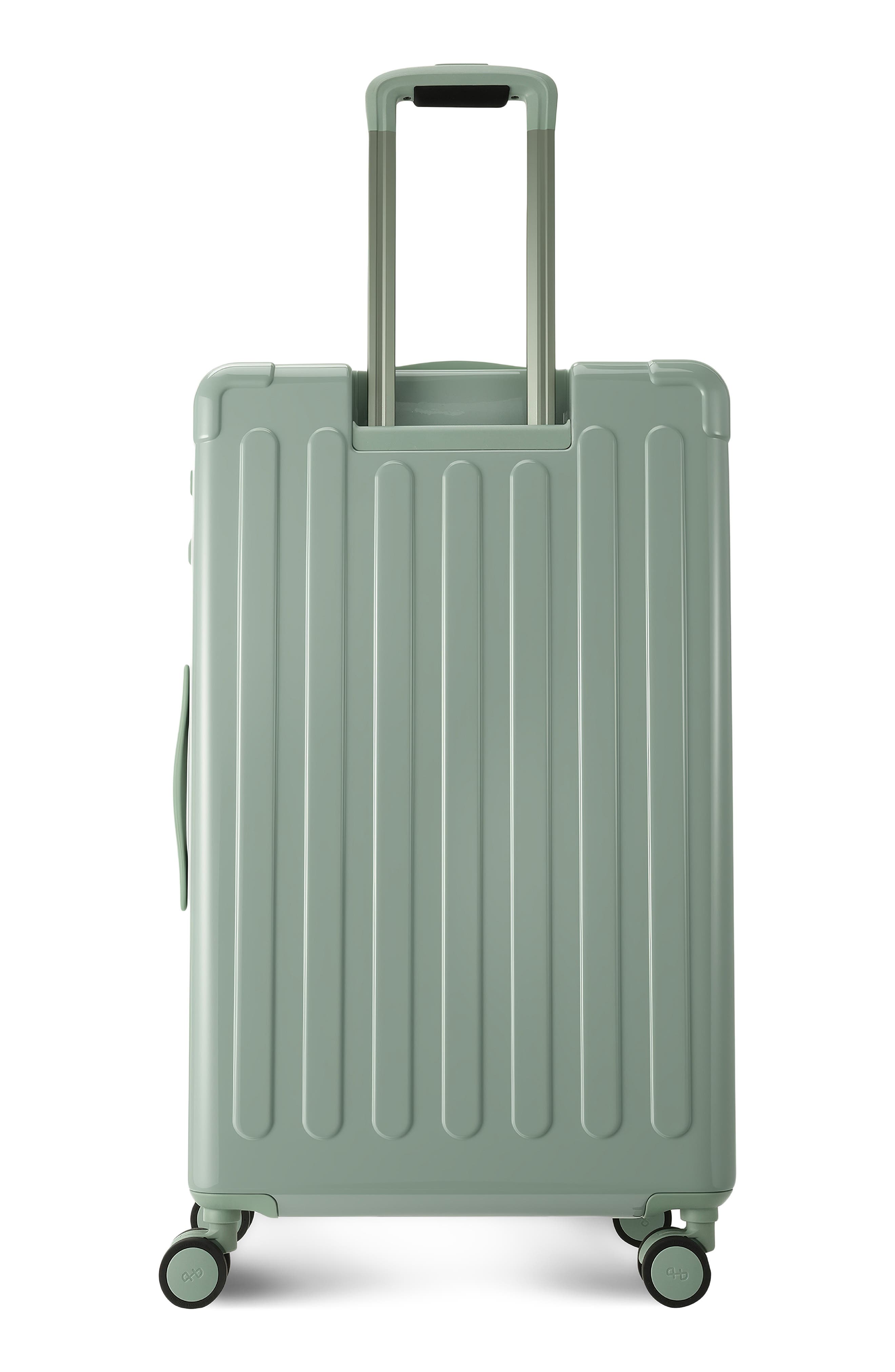 Hedgren Nostos Glossy Large Spinner Suitcase, Alternate, color, Laguna