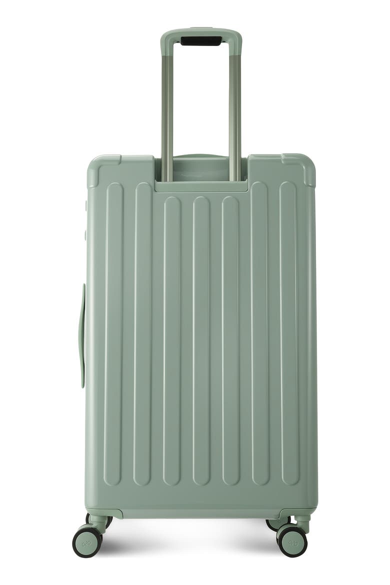 Nostos Glossy Large Spinner Suitcase, Alternate, color, LAGUNA