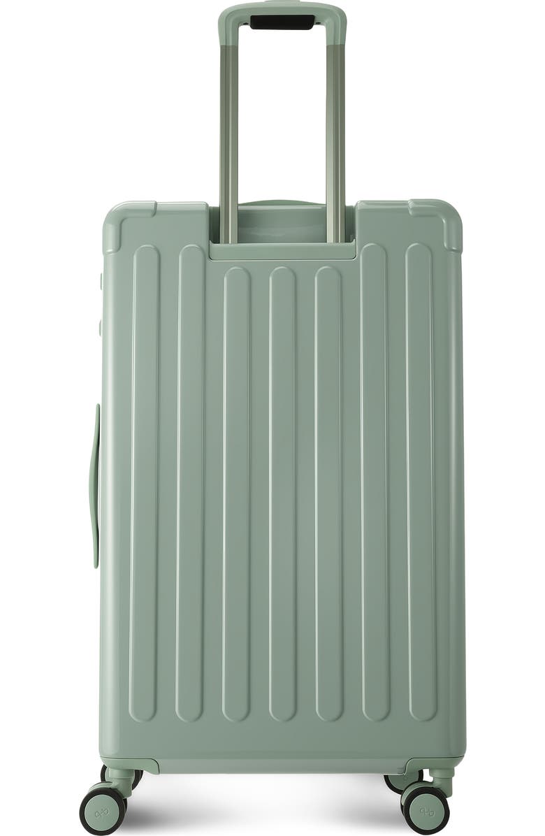 Hedgren Nostos Glossy Large Spinner Suitcase, Alternate, color, Laguna
