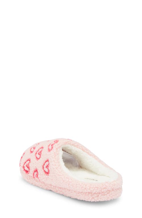 Honeydew Multi Heart Faux Shearling Clog In Pink