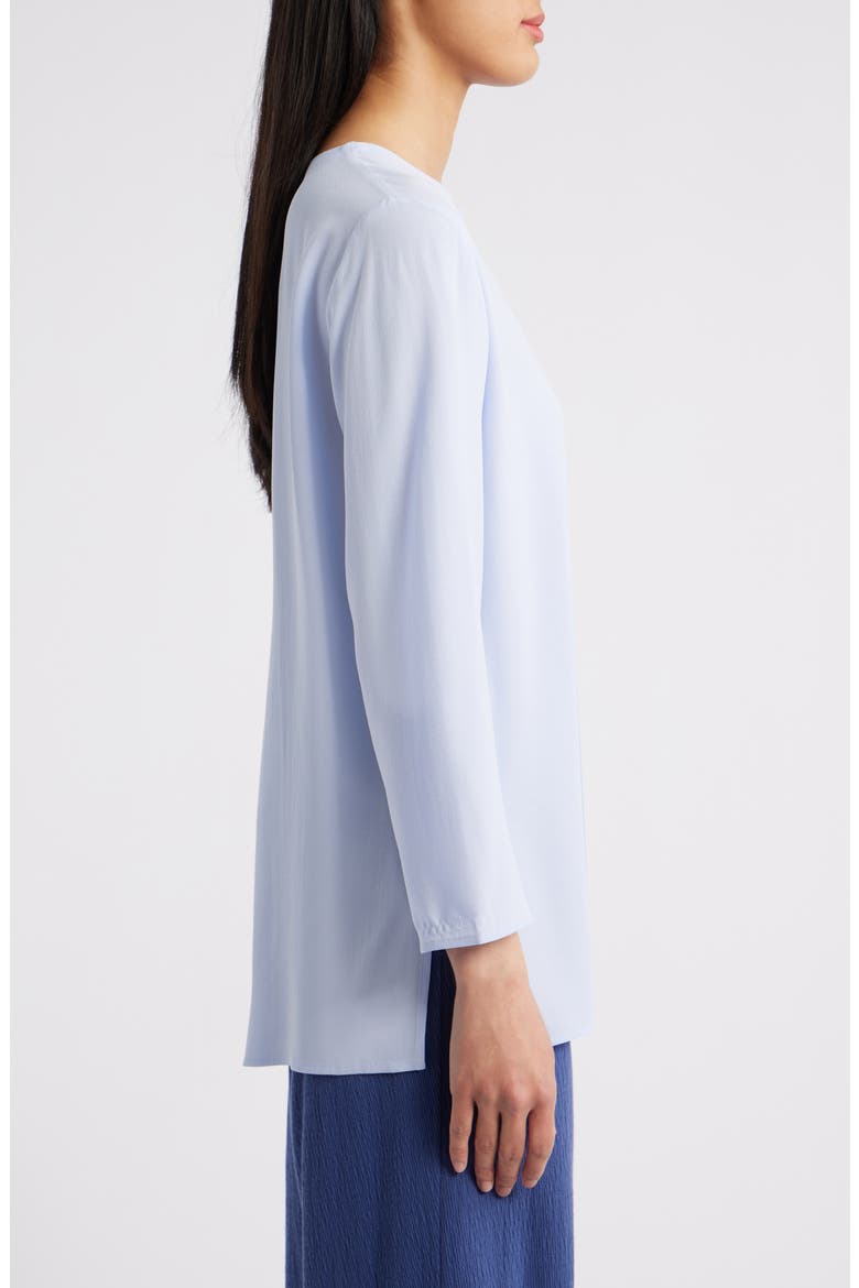Bracelet Sleeve Silk Tunic, Alternate, color, BELLFLOWER