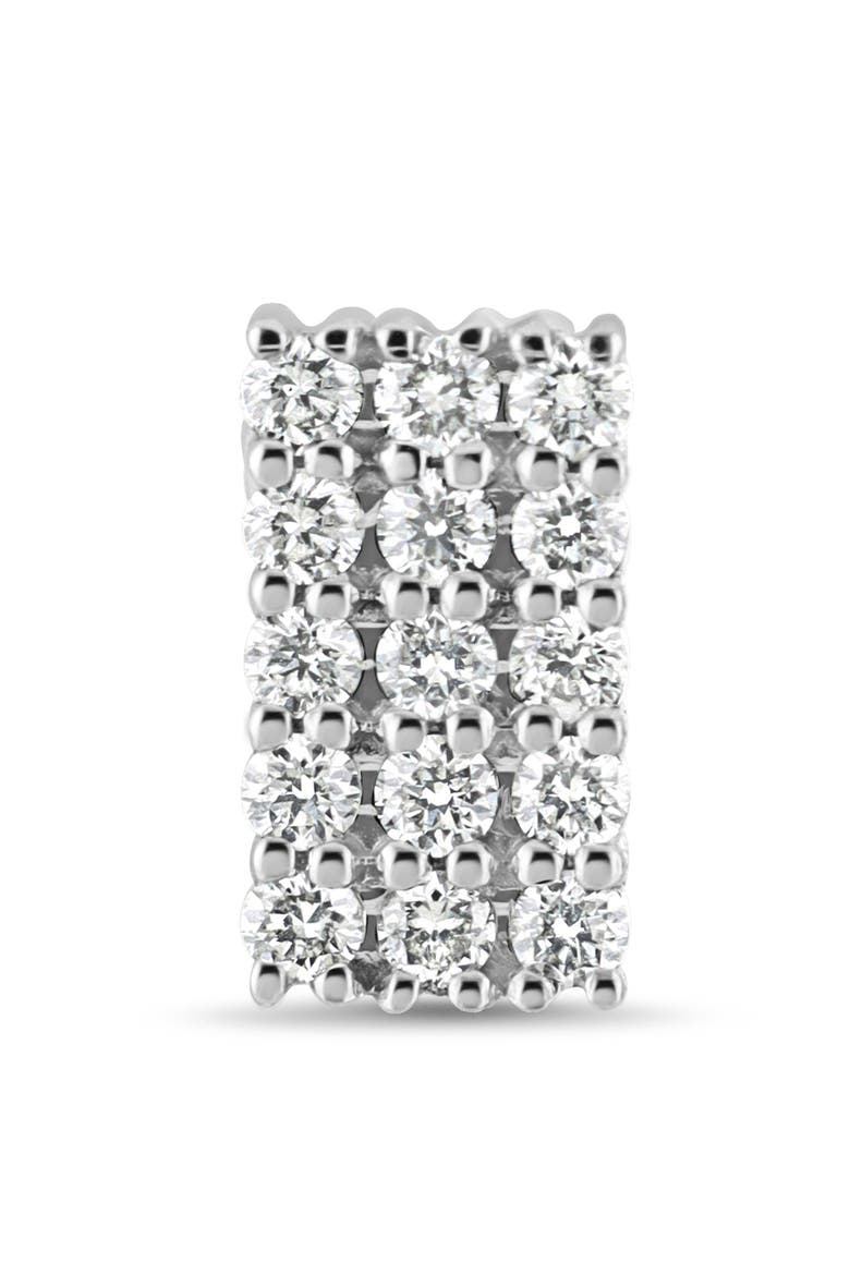 18K Gold Icon Diamond Bar Stud Earrings (Online Trunk Show), Alternate, color, 18K WHITE GOLD/ DIAMOND