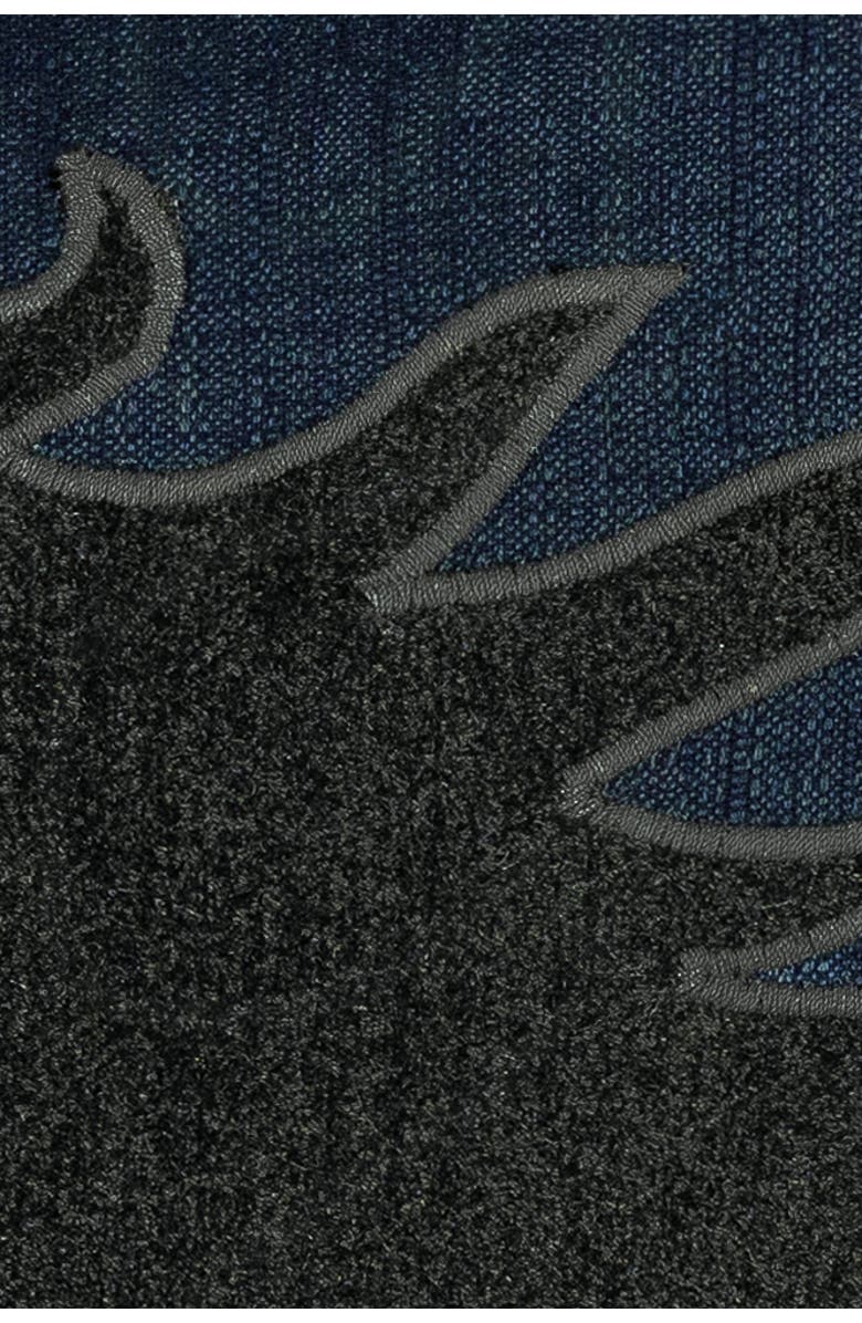 Elaine Smith Black Beauty Handmade Velvet Embroidered Applique Indoor 
Outdoor Accent Pillow, Alternate, color, Denim