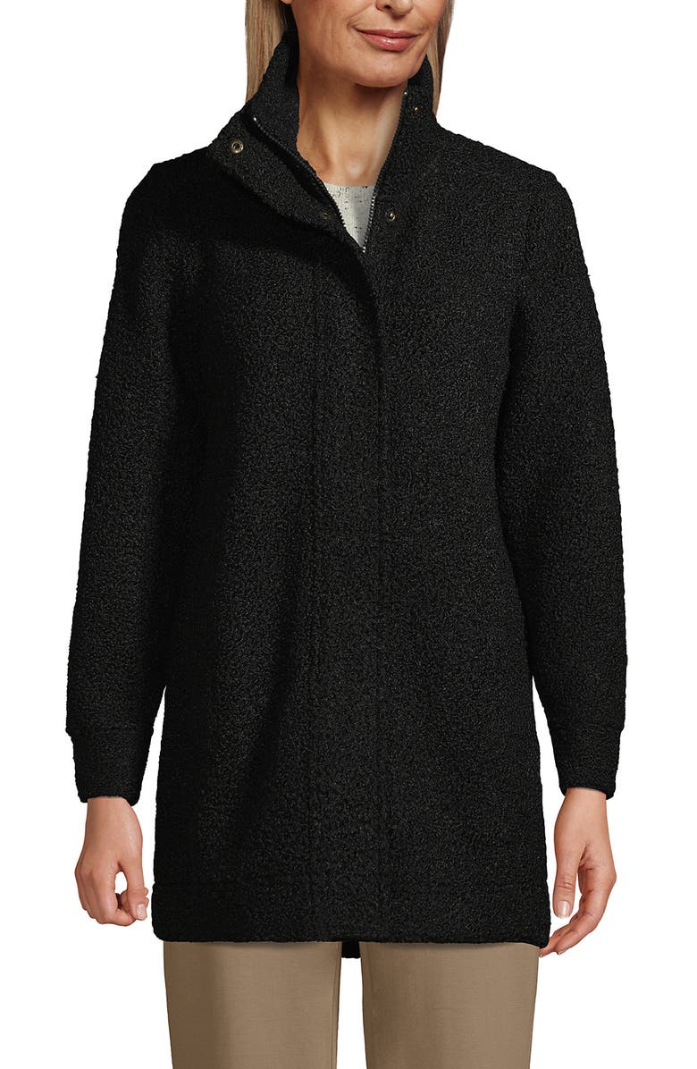 Lands' End Boucle Fleece Coat, Main, color, 