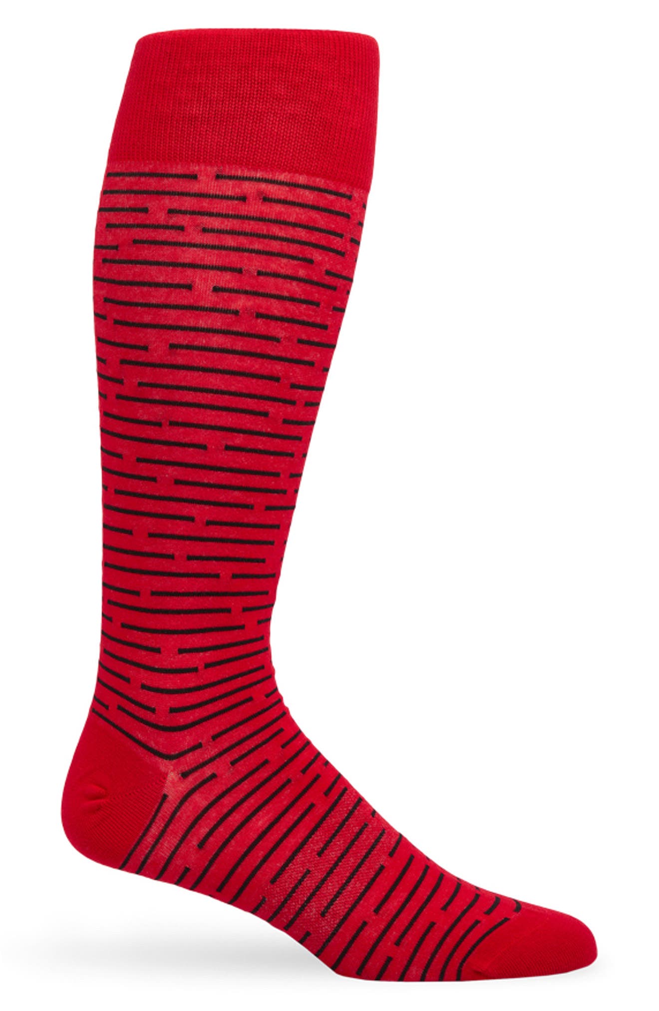 Broken Stripes Mid-Calf Premium Novelty Dress Socks
