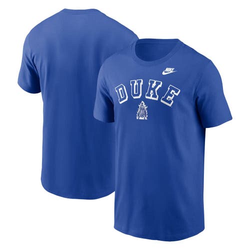 Nike Royal Duke Blue Devils Legacy Nickname T-shirt In Blue