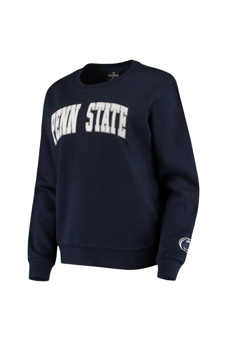 Women's Colosseum Navy Penn State Nittany Lions Campanile Pullover Sweatshirt, Alternate, color, Navy