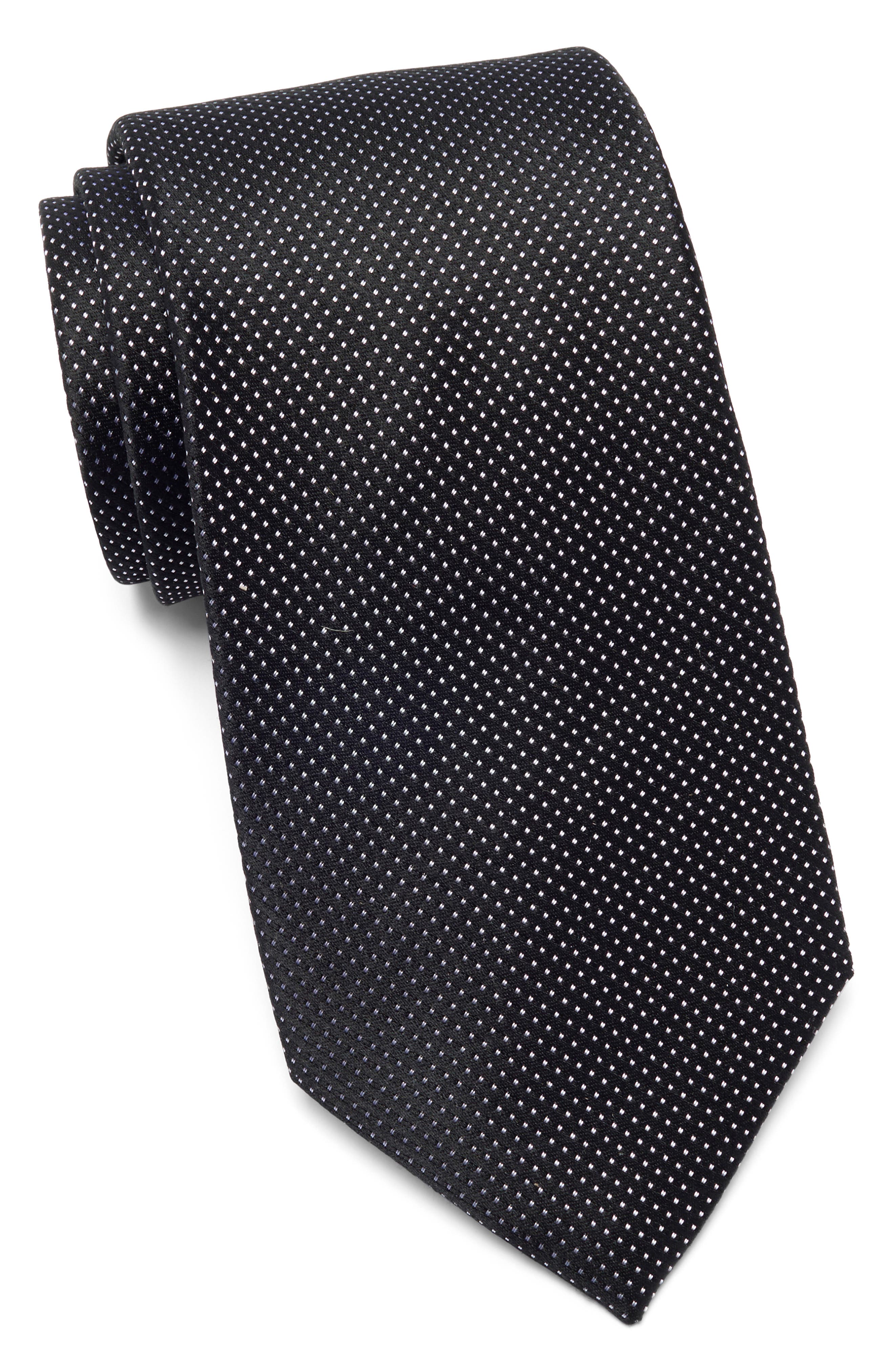 Duchamp Woven Dot Silk Tie