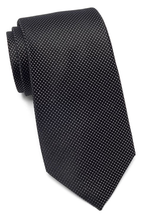 Woven Dot Silk Tie