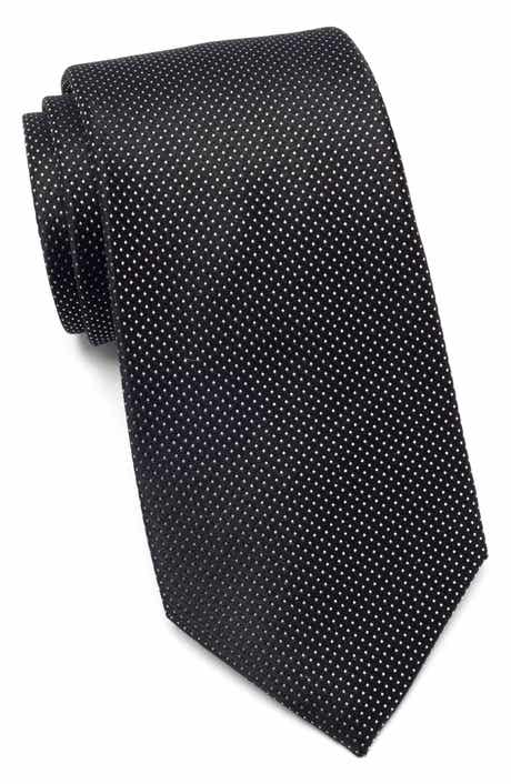 Duchamp Woven Dot Silk Tie