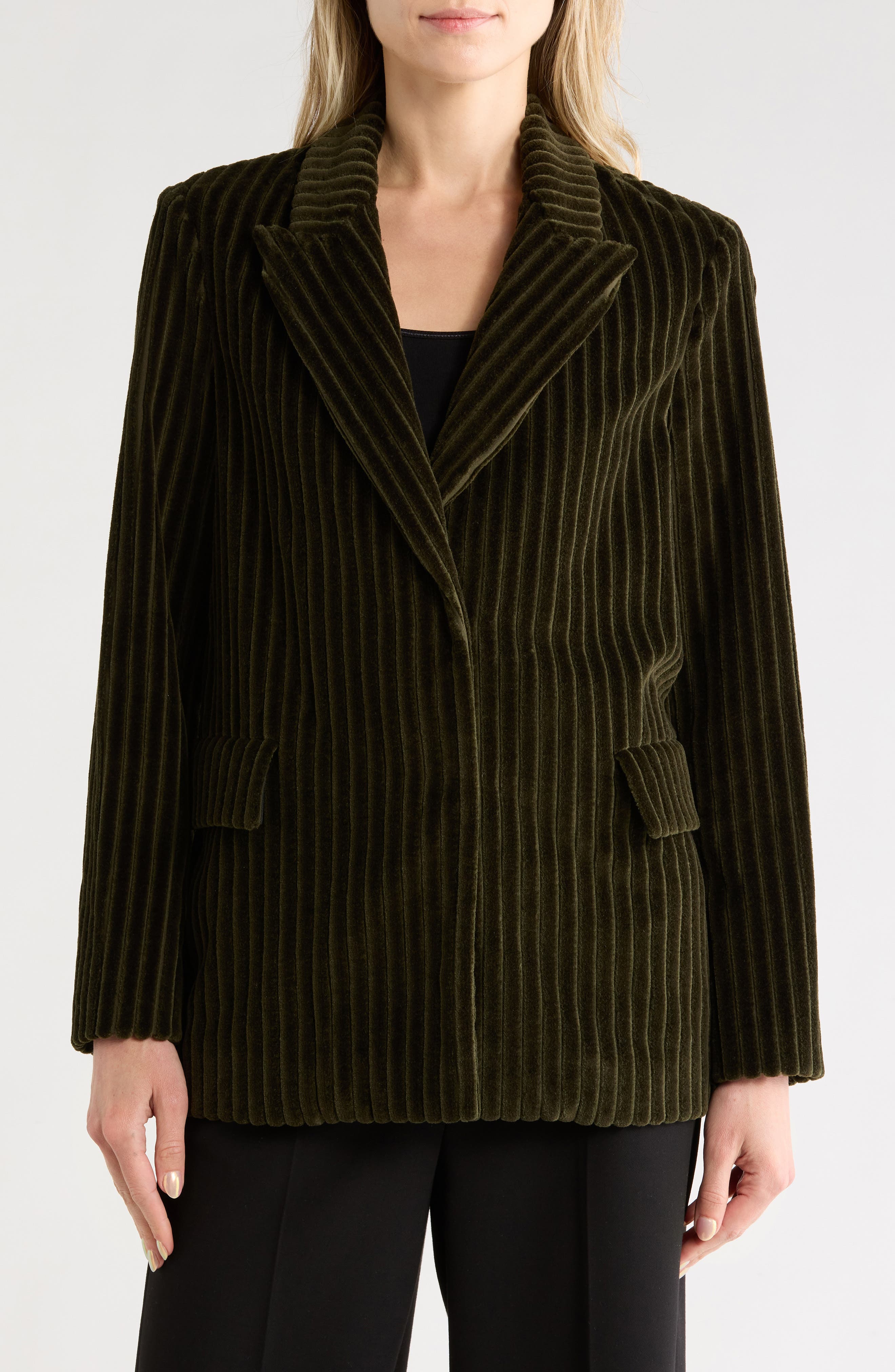 Longchamp Peak Lapel Corduroy Jacket