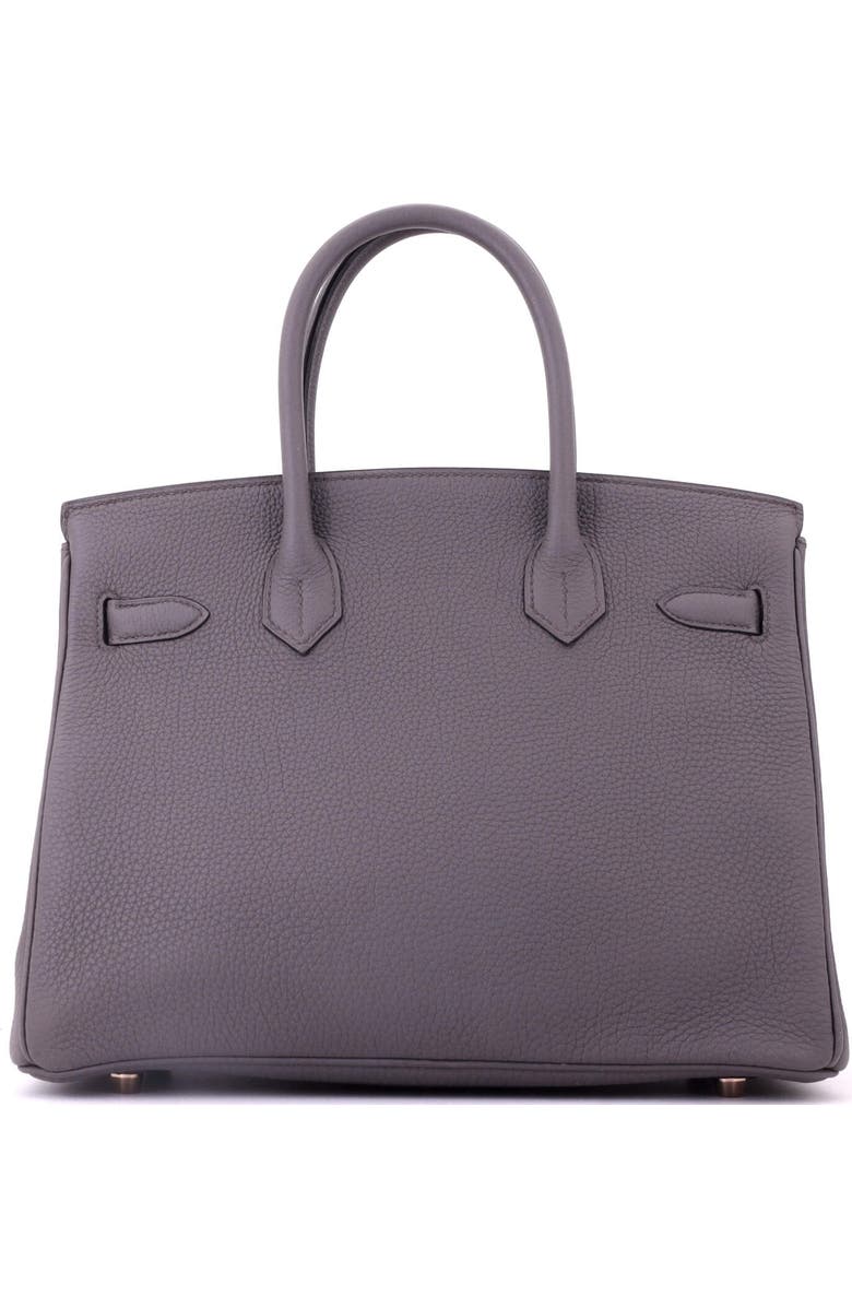 Pre-Owned Hermes Birkin Handbag Grey Togo with Rose Gold Hardware 30, Alternate, color, Etain