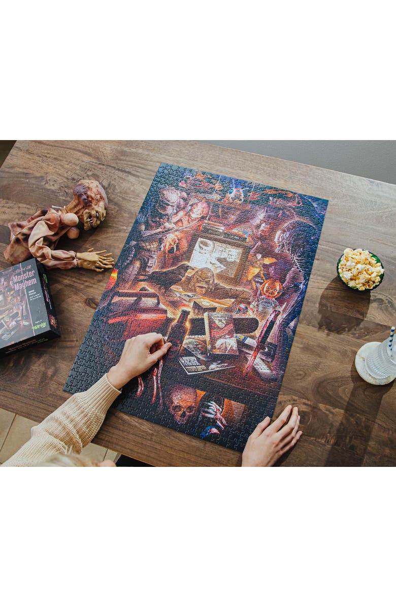 Universal Monsters Monster Mayhem 1000-Piece Jigsaw Puzzle By Rachid Lotf | Toynk Exclusive, Alternate, color, Multi-Color