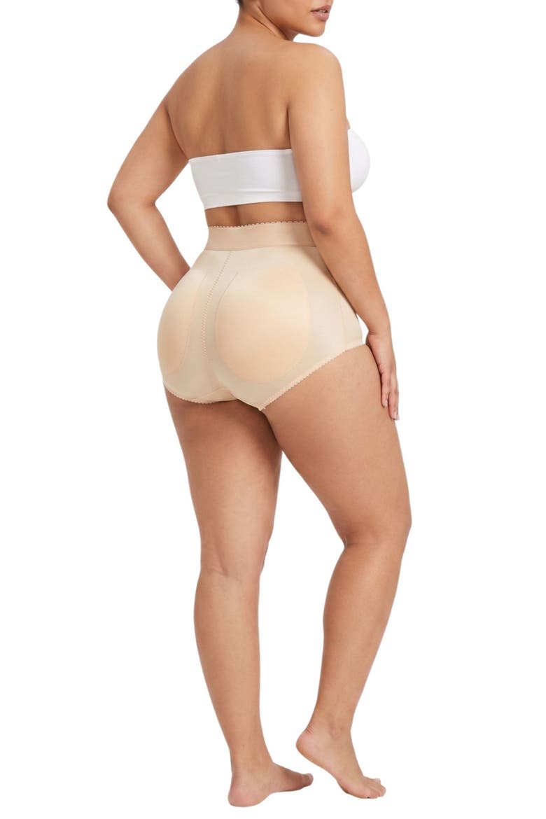High Waist Padded Panty with Removable Pads, Main, color, Beige