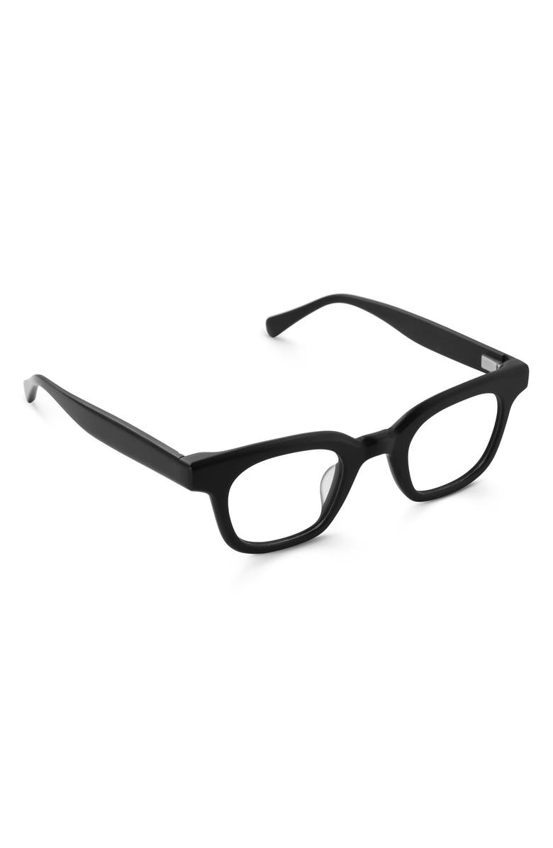 eyebobs Source Material 43mm Square Reading Glasses, Alternate, color, Matte Black
