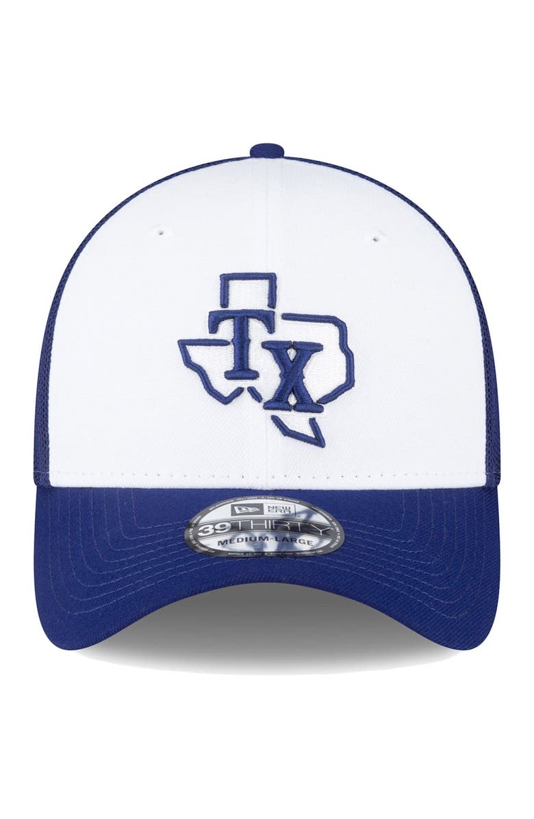 New Era Men's New Era Royal/White Texas Rangers 2023 On-Field Batting Practice 39THIRTY Flex Hat, Alternate, color,
