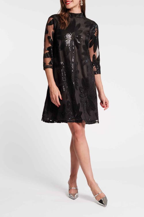 Frances Valentine Diplomat Mini Dress In Black