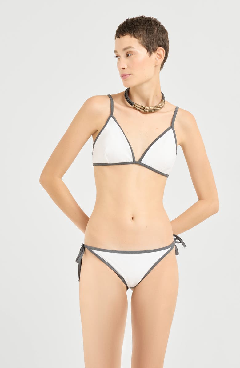 Brunello Cucinelli Bikini top with monili, Alternate, color, 