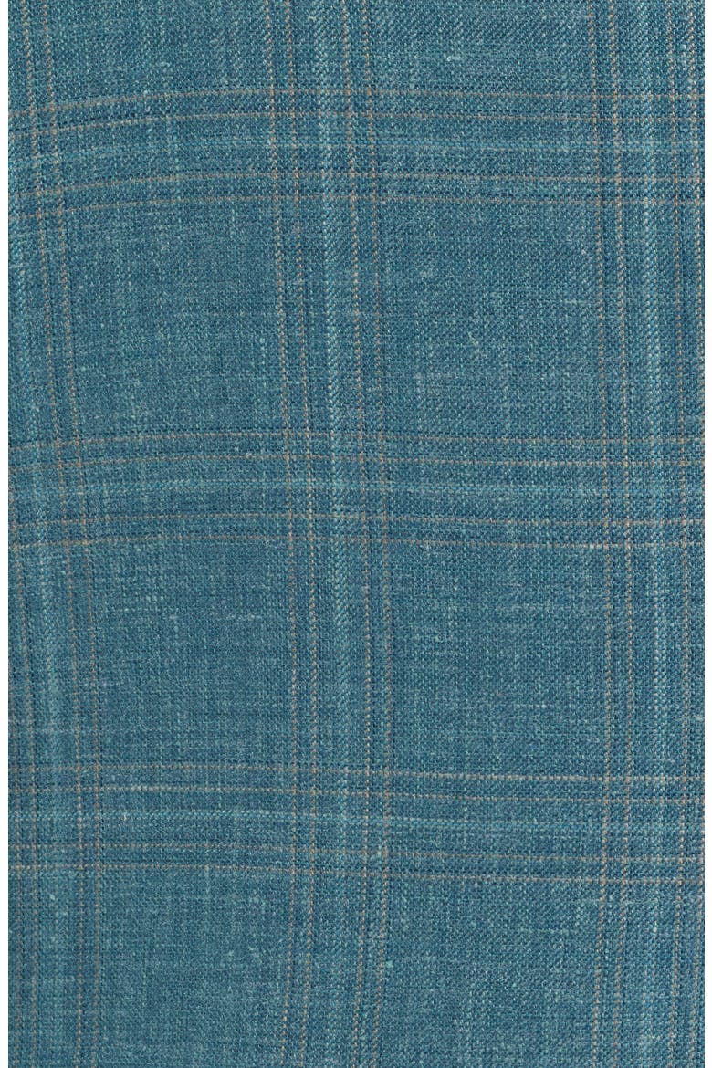 Midland Contemporary Fit Teal Plaid Slub Wool Blend Sport Coat, Alternate, color, TEAL