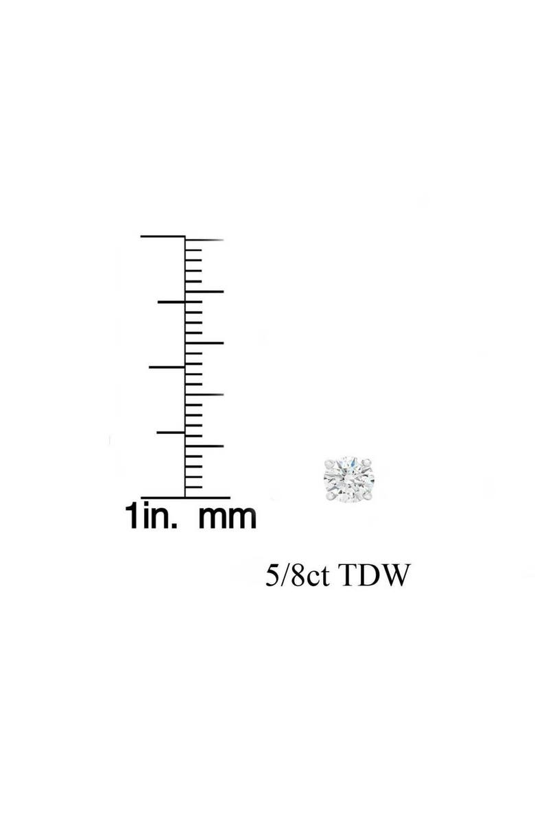 Bliss Diamond 5/8ct Round Diamond Excellent Studs Screw Backs 14k Gold Lab Grown, Alternate, color, 