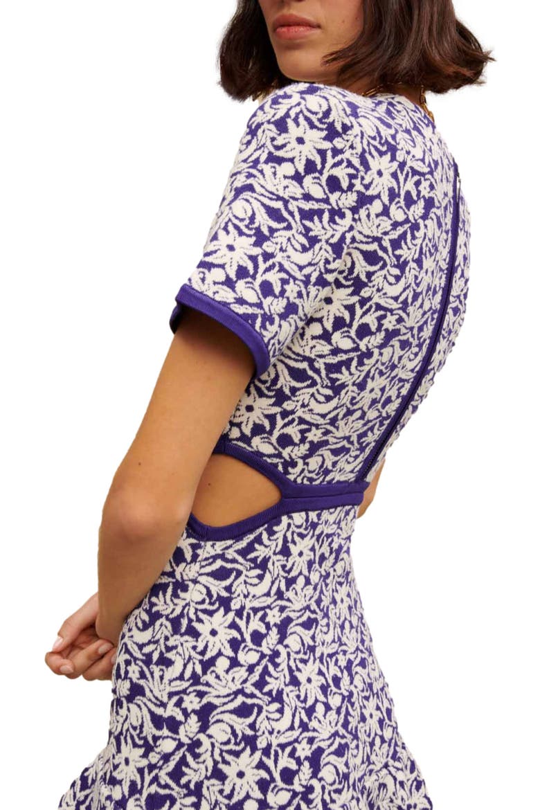 Responsa Floral Ruffle Dress, Alternate, color, ONIRIQUE
