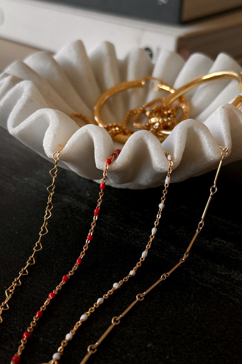 Heartstring Necklace, Alternate, color, Gold