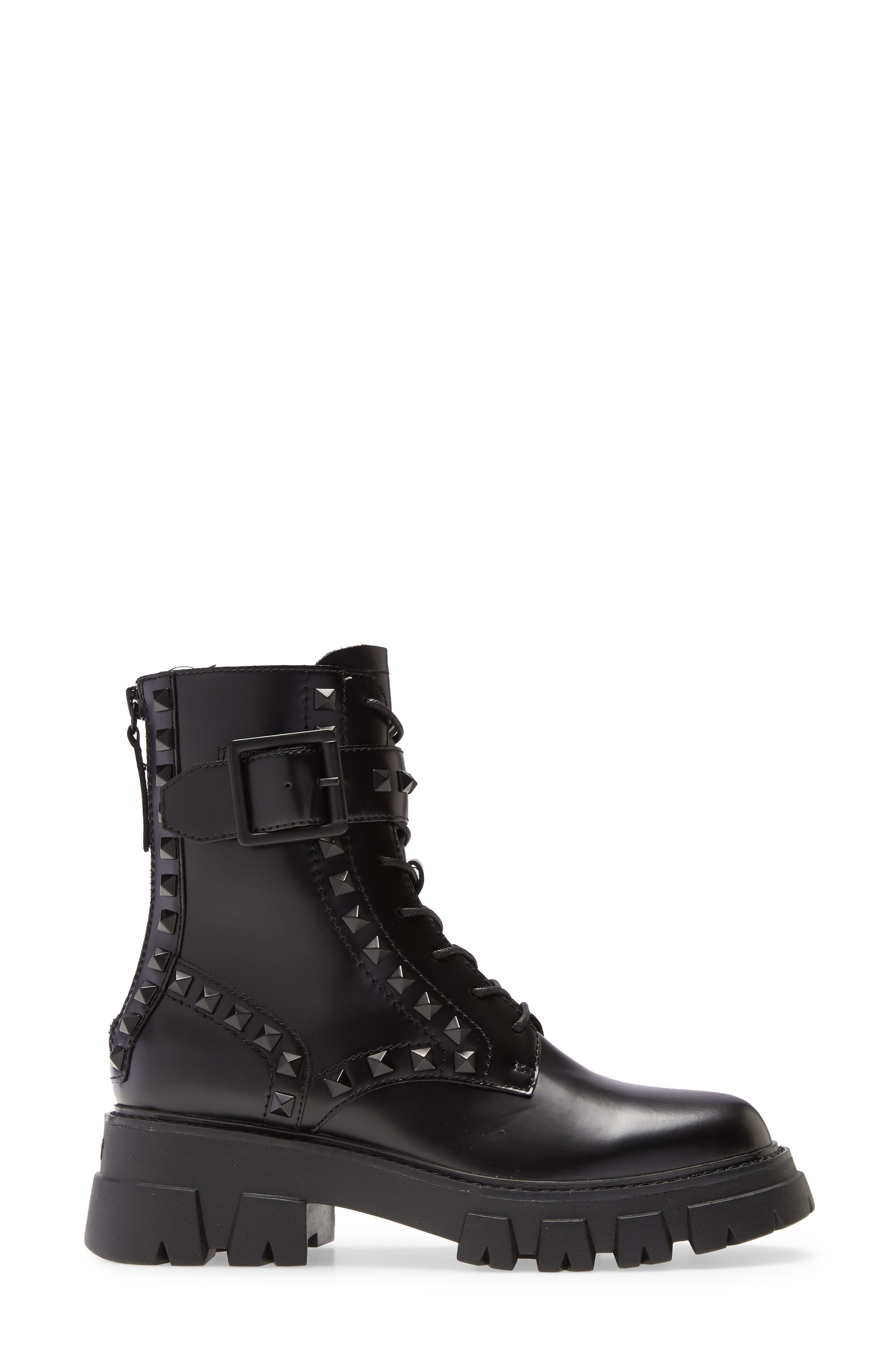 Ash Lewis Stud Combat Boot, Alternate, color, 