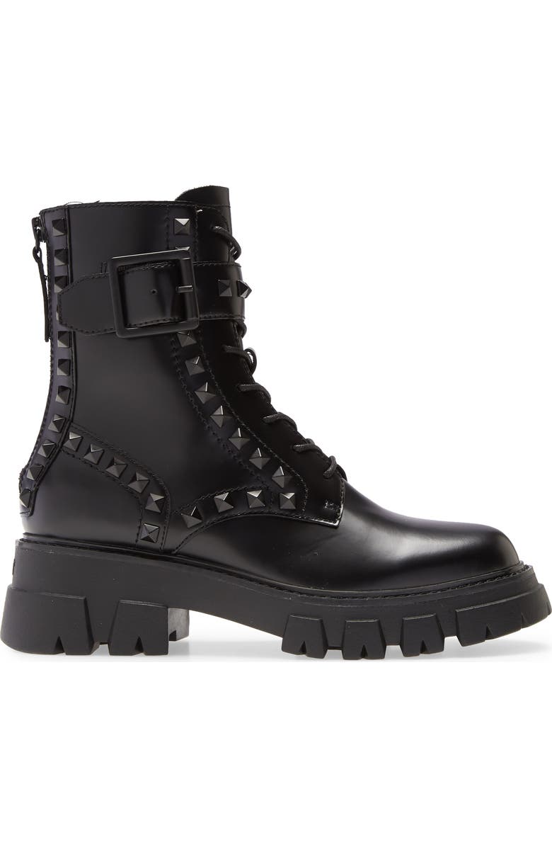 Ash Lewis Stud Combat Boot, Alternate, color,