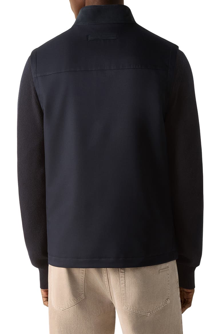 Button Front Vest, Alternate, color, NAVY BLUE