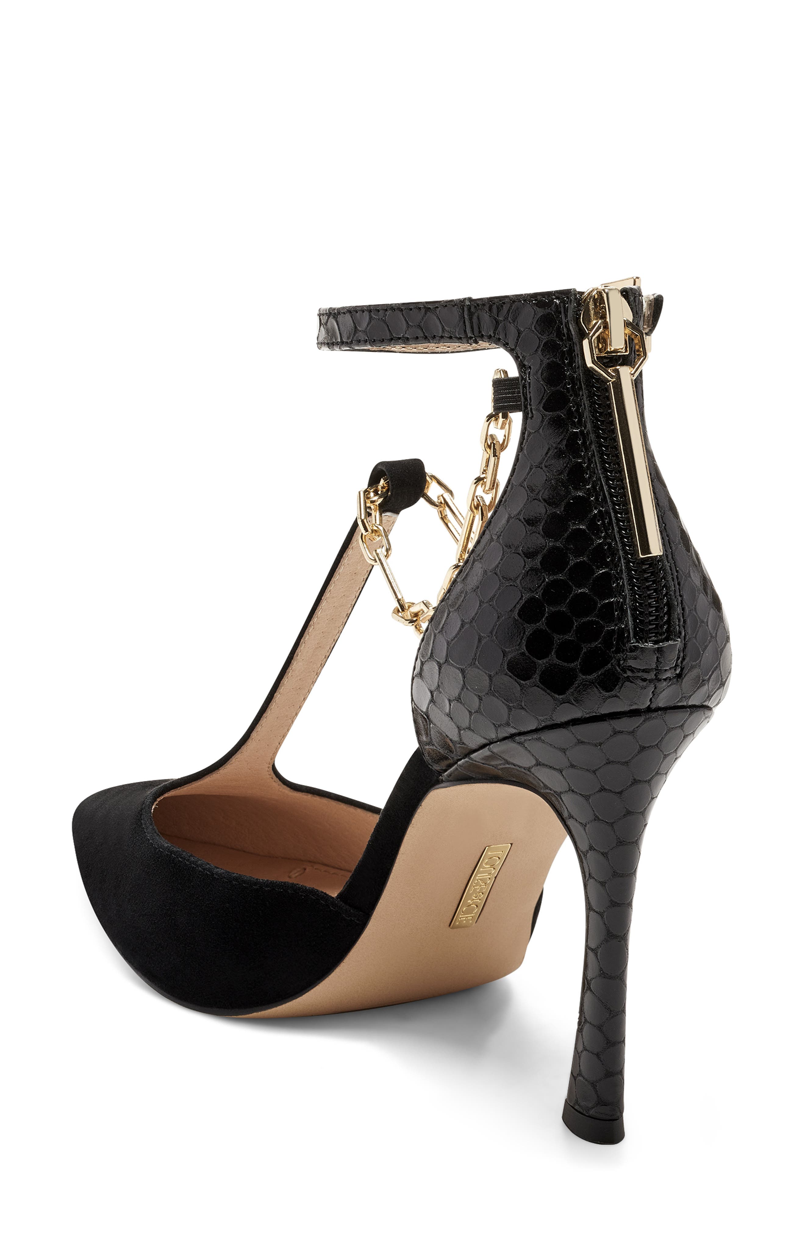 Louise et Cie Taite Ankle Strap Pointed Toe Pump, Alternate, color, 