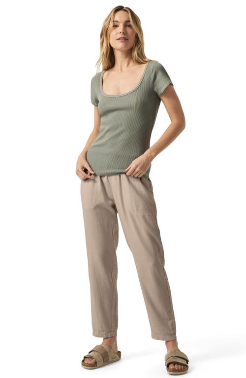 Splendid Posie Scoop Neck Ribbed T-shirt